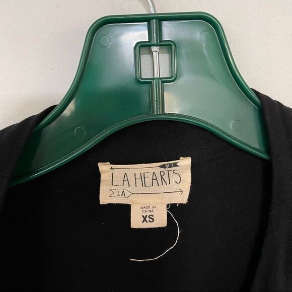 L.A hearts black rayon fringe trim jacket - Picture 4 of 7